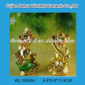 Decorative electroplate polyresin monkey figurine in high quality